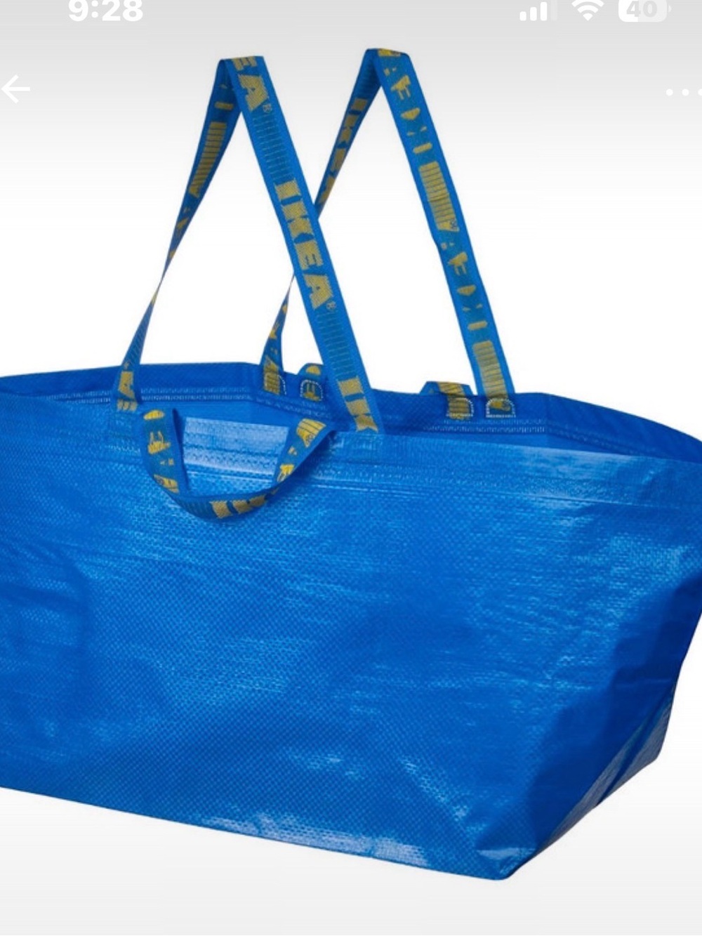 IKEA tote x 2  Large Blue Reusable Bag
